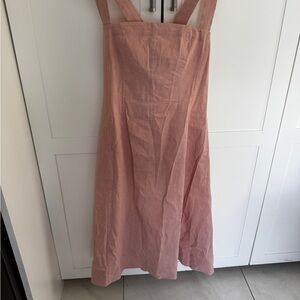 Theory Pink Square Neckline Sundress